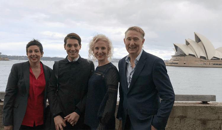 From left: Dr Angela Argent - National Program Coordinator at SMART REcovery Australia, Dr Khalid Tinasti, PhD– Executive Secretary of the Global Commission on Drug Policy (GCDP), Nadene Lee - Chairperson of SMART Recovery International and Ryan McGlaughlin - Executive Director at SMART Recovery Australia.