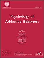 Psychology of Addictive Behaviors, Vol 31(1), Feb 2017, 1-20.