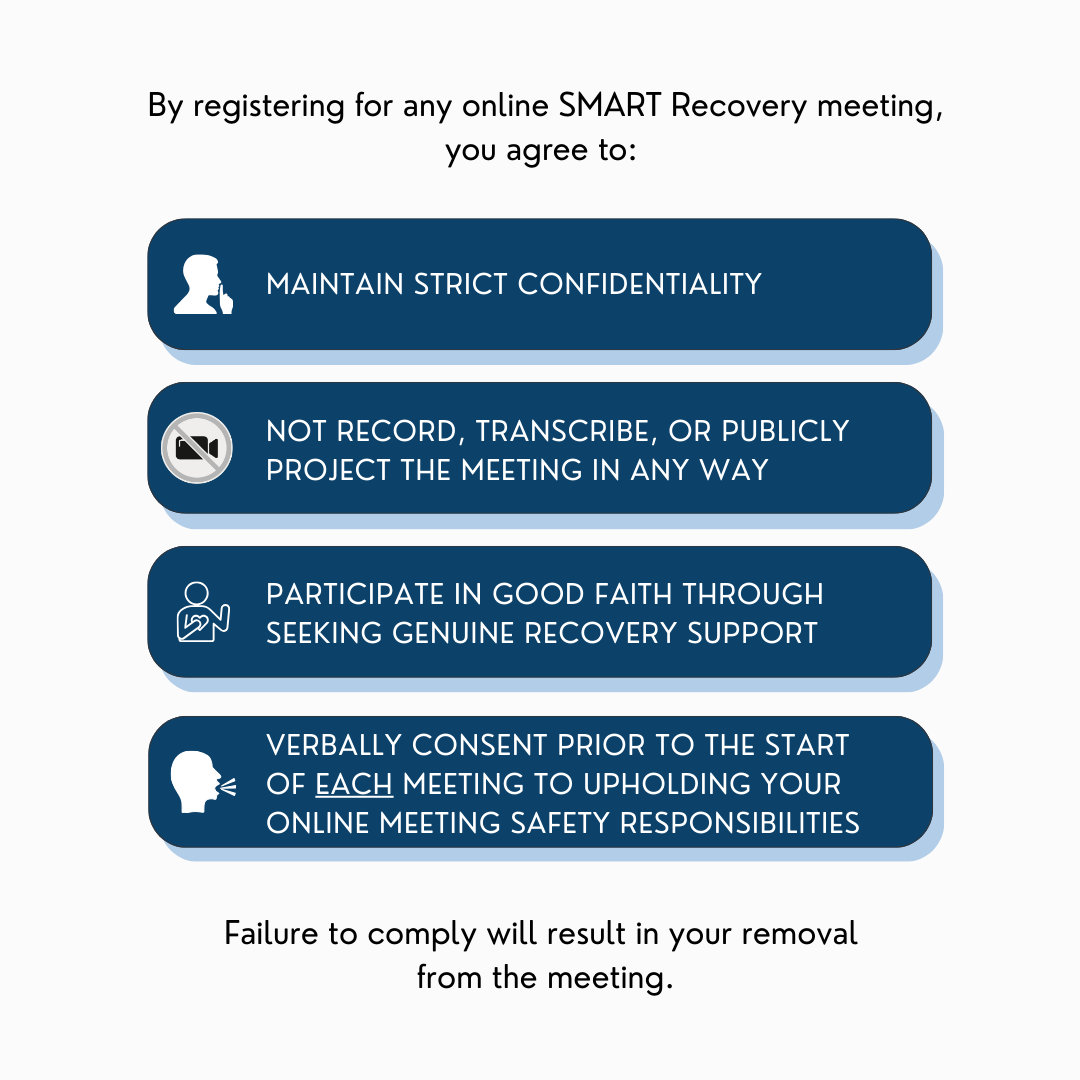 SMART Recovery Online Meeting Safety Responsibilities
